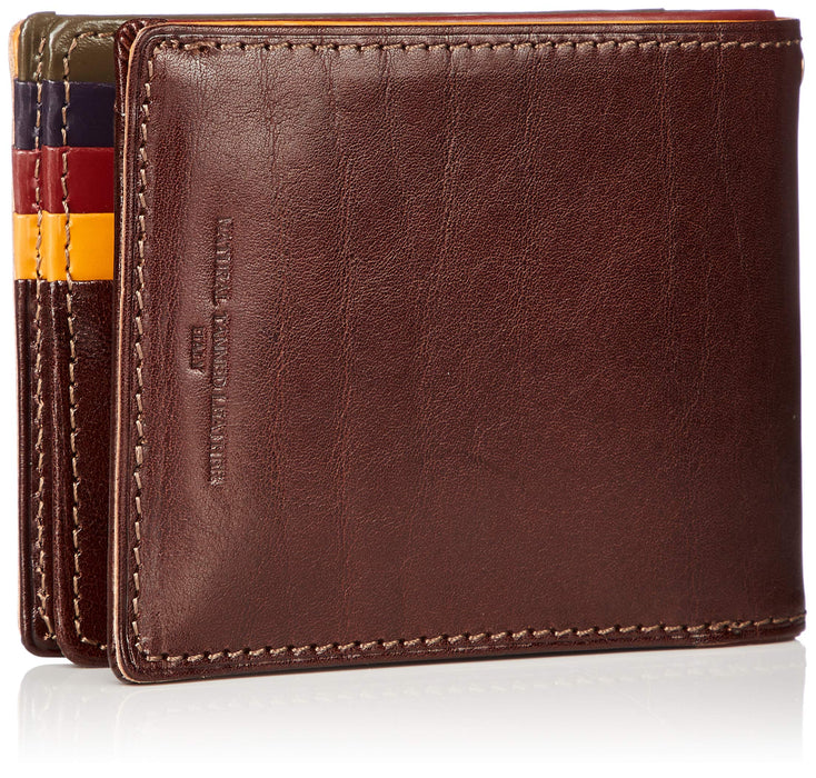 Takeokikuchi Area Wallet with Inner Pocket 266616 Chocolate 8.5x11.5cm Leather_2
