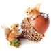PIEARTH Crystal Jewelry Box Acorn Handmade With Gift Box Wood Glass Tabletop NEW_1