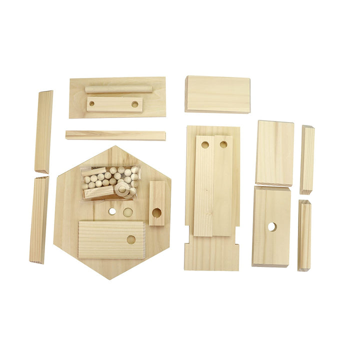 Kagaya wood Garapon Lottery Device Wooden Balls 20 pieces Wooden Handmade Kit_2