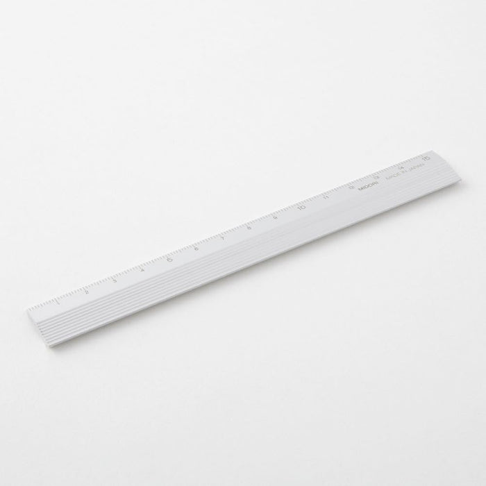 Midori Aluminum Ruler 15cm 13g Silver 42255006 Simple Design Stationery NEW_3