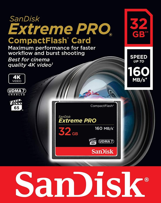 SanDisk SDCFXPS-032G-X46 32GB Extreme Pro R-160MB/s W-150MB/s Compact Flash Card_4
