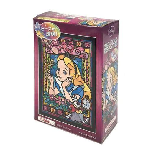 Tenyo Jigsaw Puzzle Stained Art Disney Alice stained glass 266 piece DSG-266-750_1