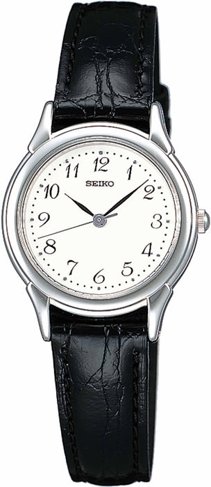 SEIKO Watch STTC005 Spirit Hard Rex Quartz Women's Black Band White Dial NEW_1