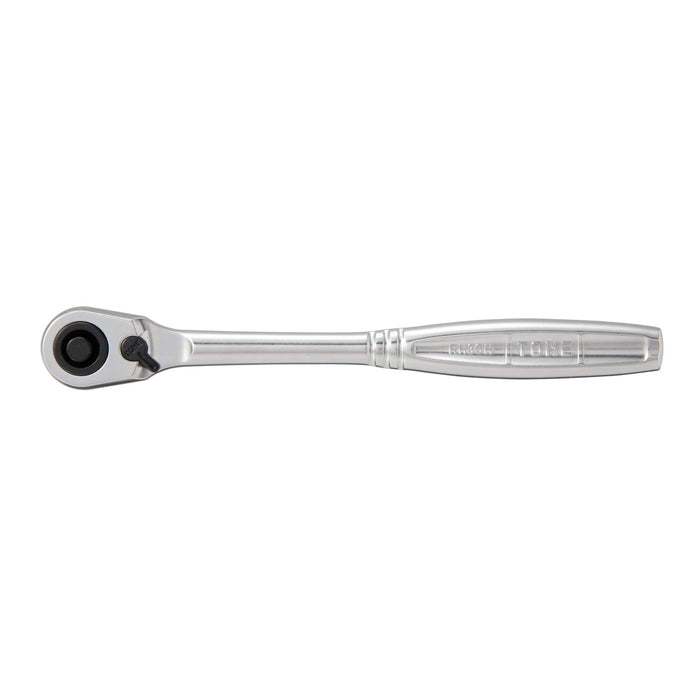 TONE Ratchet Handle Hold Type ‎RH3CH Drive 9.5mm 3/8" Black/Silver Light Weight_3