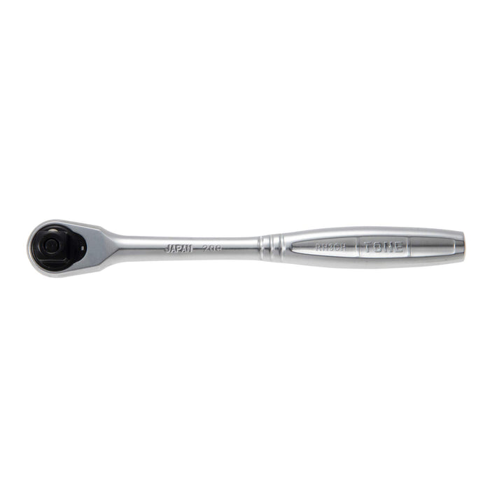 TONE Ratchet Handle Hold Type ‎RH3CH Drive 9.5mm 3/8" Black/Silver Light Weight_4