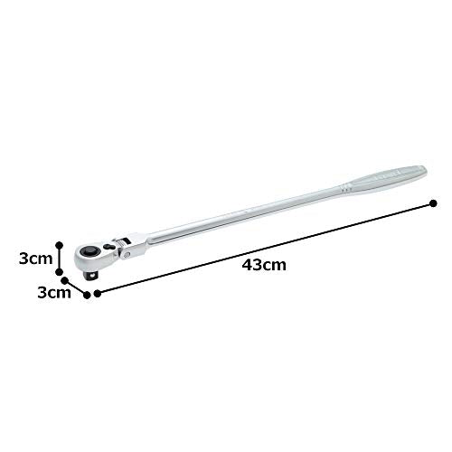 TONE RH4FHL Long Oscillating Ratchet Handle Hold Type 12.7mm(1/2") 720g NEW_7