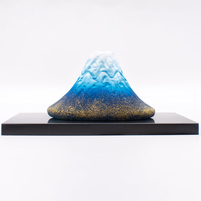 Santo Banko Ware Mt. Fuji Ornament Interior Object Navy Blue Gradient 14516 NEW_2