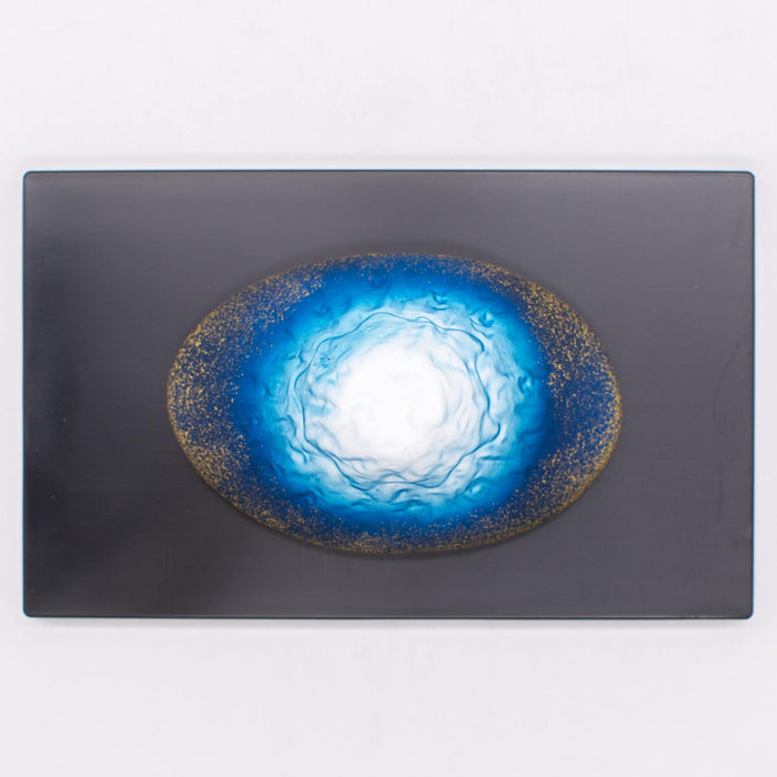 Santo Banko Ware Mt. Fuji Ornament Interior Object Navy Blue Gradient 14516 NEW_3