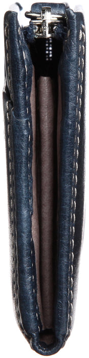 Takeokikuchi Coin purse Men's zipper Soft antique Leather Navy TKW506523 NEW_3