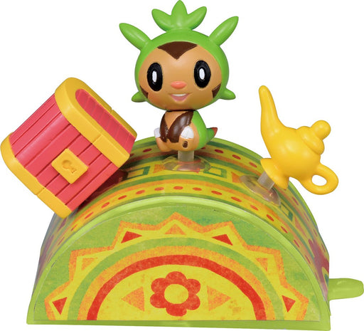 Takara Tomy Pokemon Pita Poke XY S Chespin Miniature Figure With suction cup NEW_1