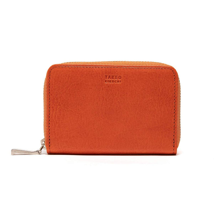 Takeokikuchi Coin Case Aldo Men's 177626 26.Orange W11xH7cm Leather Round Zip_1