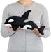 COLORATA Killer Whale Orca Plush Doll W24xH17xD35cm Polyester Polystyrene 979662_5