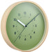 Lemnos SOSO Wall Clock Green AWA13-06 GN Quartz 25.4x25.4cm Made in Japan NEW_3