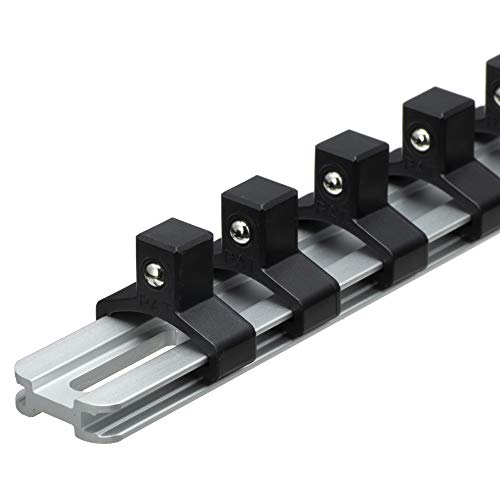 TONE 9.5mm(3/8") Socket Holder Series Aluminum Type SH1310 10 places 300mm NEW_4