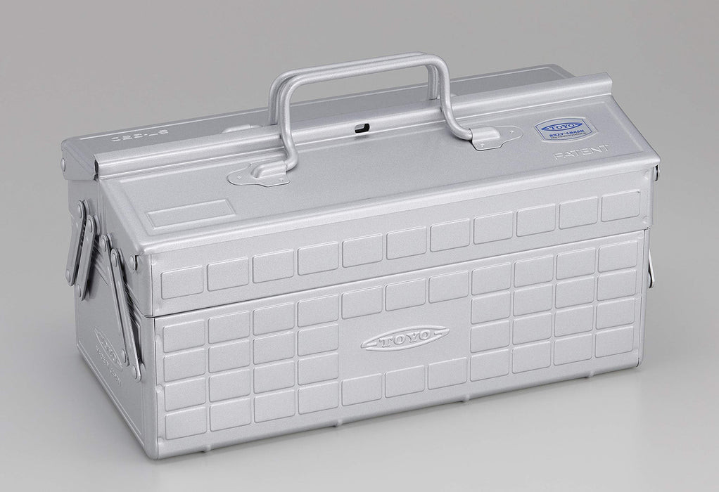 TOYO Steel 2-stage tool box ST-350SV Silver 350x160x215mm Made in Japan NEW_1