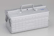 TOYO Steel 2-stage tool box ST-350SV Silver 350x160x215mm Made in Japan NEW_1