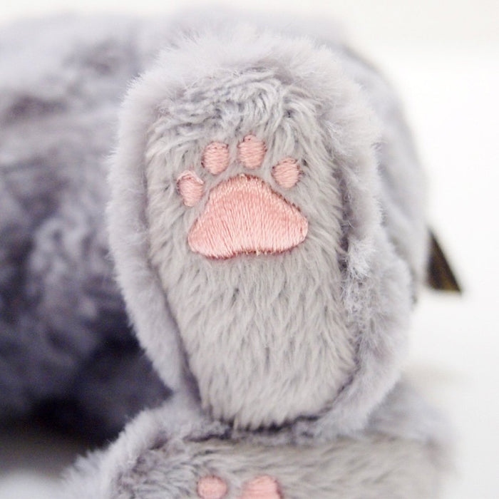 Sun Lemon Kitten Plush Doll American Shorthair Gray 15x17.5x6.8cm ‎P-7521 NEW_6