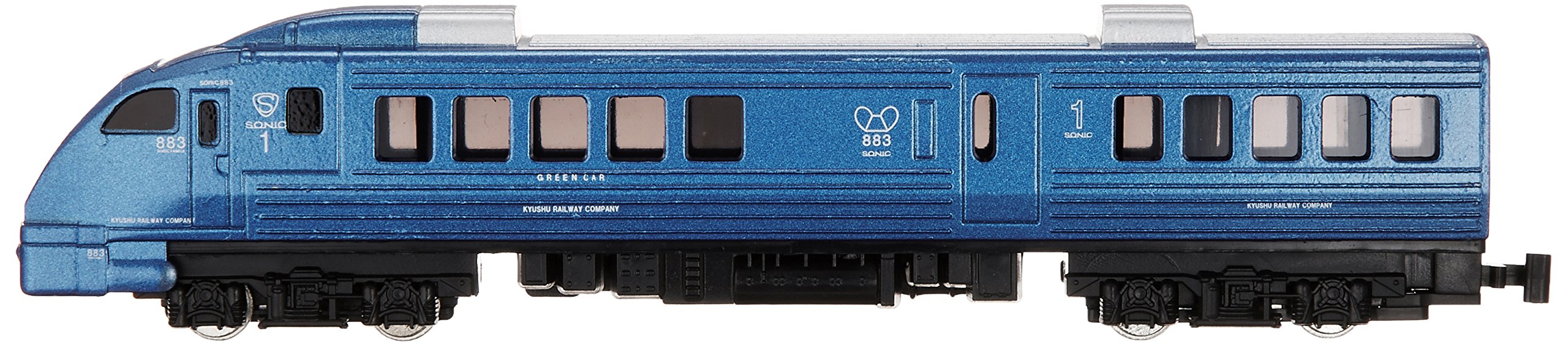 TRANE N Gauge Diecast Scale Model Train No.47 Sonic 883 Blue Made in Japan NEW_2