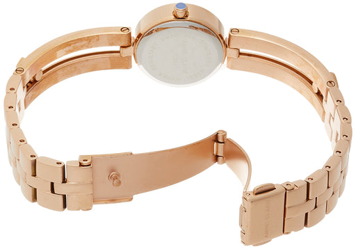 ANNE CLARK Watch AM-1020-17PG Women's Gold Stainless Steel Band Case Pink Shell_2
