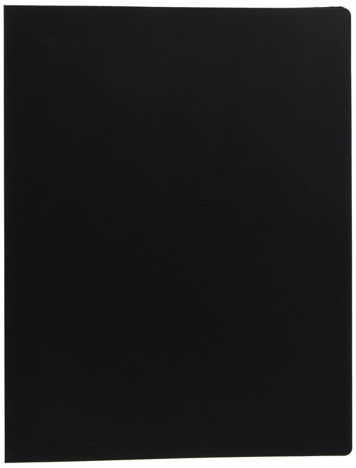 Clear File Storage Holder Black Coade A4 size Plastic CONC-FF02 Fixed Pocket NEW_1