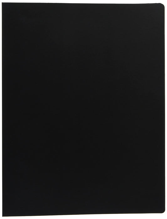 Clear File Storage Holder Black Coade A4 size Plastic CONC-FF02 Fixed Pocket NEW_1