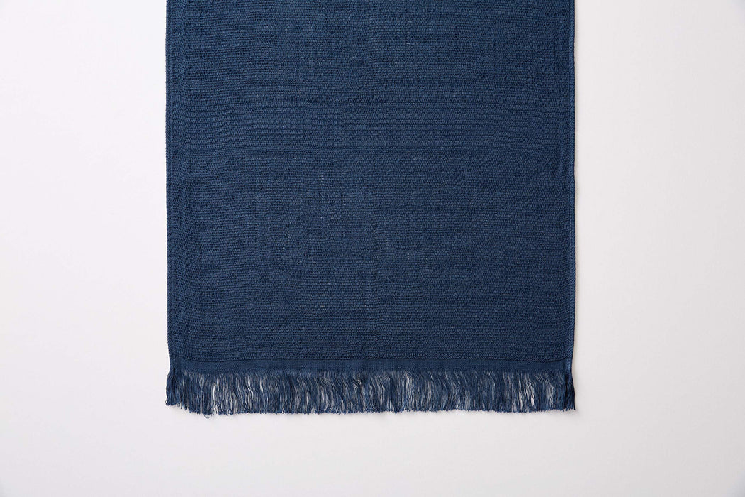 Miyazaki Towel Imabari Scarf 70 Season Series No.34 Navy L160xW34cm Rectangle_2