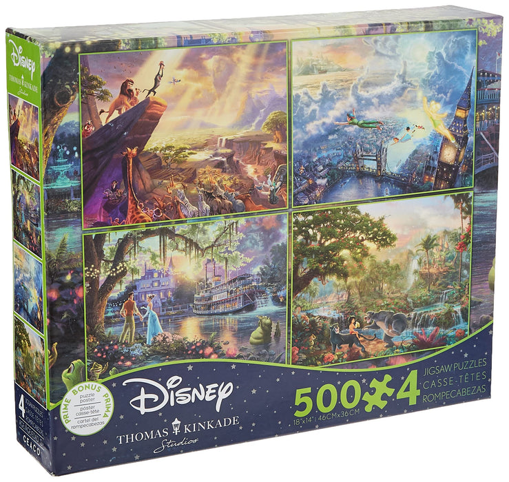 Ceaco Disney Classic Jigsaw puzzle set 4 sets of 500 piece H35.5xW45.7cm 3663-1_1