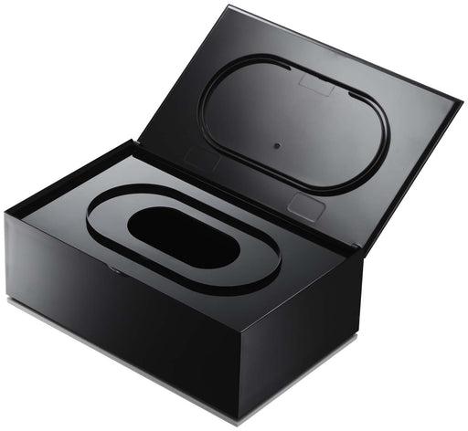 Yamazaki Jitsugyo wet tissue case VEIL Rectangle black 7863 L16xH10xD6cm NEW_2