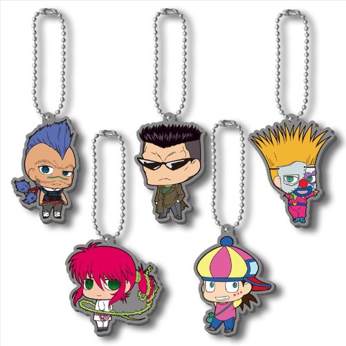 Yu Yu Hakusho Rubber Mascot Key Chain vol.3 BOX Set of 5 pcs H50mm 43208-386439_1