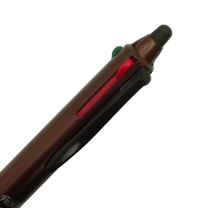 Pilot FRIXION BALL 4 0.5mm erasable gel ink pen 4-colors LKFB-3SEF-BN Brown body_3