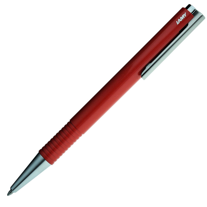 LAMY Ballpoint Pen Oil-Based Logo Plus Red L204MPL-RD Knock Type Stainless Steel_4