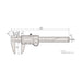 Mitutoyo digital calipers ABS digimatic CD-20APX L29xW9.1cm Digital Battery NEW_2