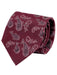 COLORATA Whale shark Pattern Tie Silk Jacquard Weave Animal Pattern Dark Red NEW_1