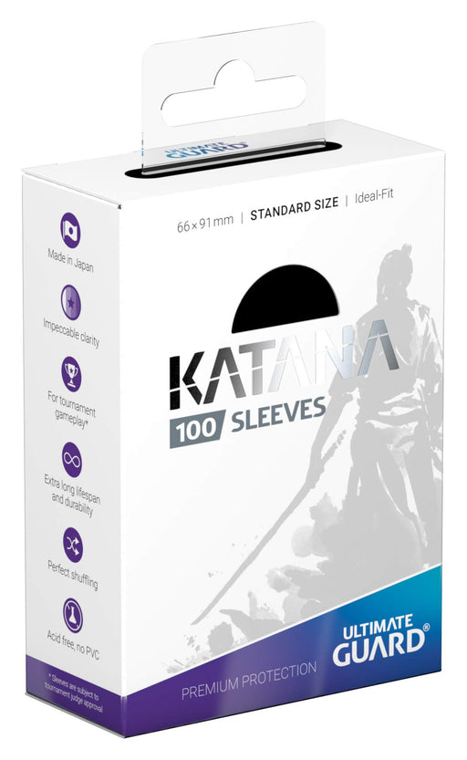 Ultimate Guard Katana Standard Size Card Sleeves 100 Packs Black ‎UGD0101121 NEW_2