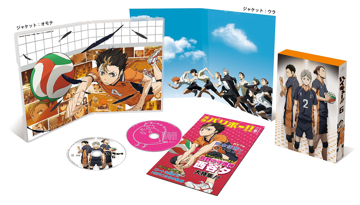 Haikyu!! vol.6 [Blu-ray Disc+CD] First Limited Edition TBR-24356D Animation NEW_1