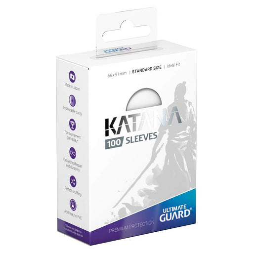 Ultimate Guard Katana Standard Size Clear Card Sleeves 100 pack UGD010090 NEW_1