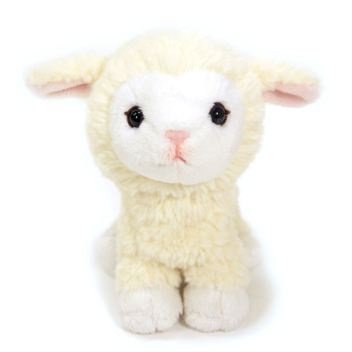 SUN LEMON Fluffies Plush Doll S size 15x16x15cm Sheep P-8501 Polyester White NEW_1