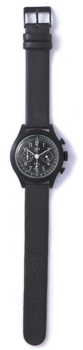 VAGUE WATCH Co. Watch 2EYES Chronograph 2C-L-003 Black Leather Band Analog NEW_2