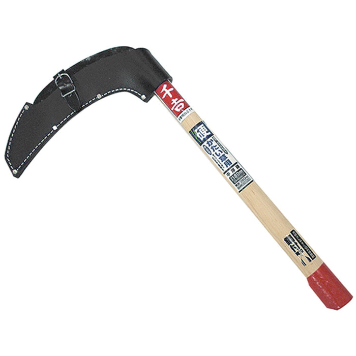 Senkichi Sickle Sack with Adjustable Belt Natural Cowhide No.23 Black H23xW6.5cm_5