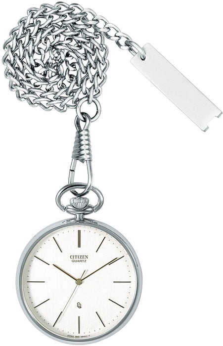 Citizen Collection BC0420-61A Pocket Watch Stainless Steel Chain & Case NEW_1