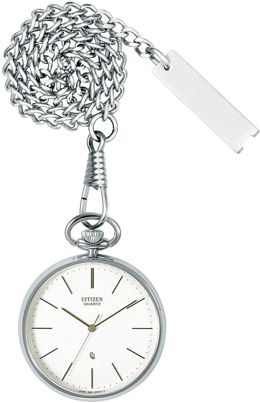 Citizen Collection BC0420-61A Pocket Watch Stainless Steel Chain & Case NEW_1