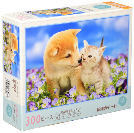 BEBERLY 300 pieces Jigsaw Puzzle Pretty Pet Date in the Flower Field ‎P33-083_1