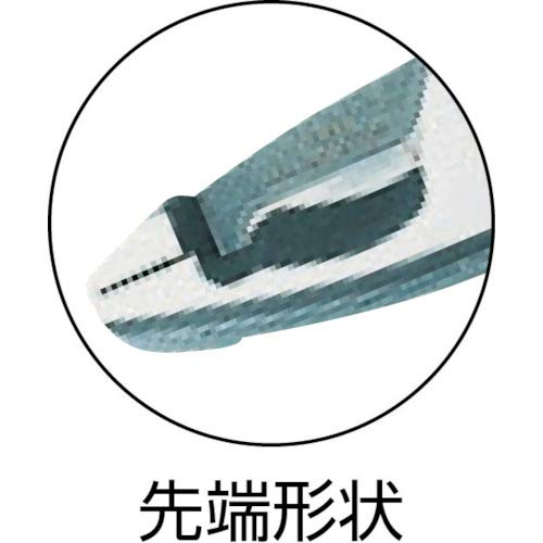 Three Peaks DF-195 Electric Works F pliers 195mm Iron Vinyl Handle Blue NEW_3