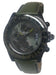 STAG Watch STG006B2 Men's Green Leather Band Stainless Steel Case Chronograph_1