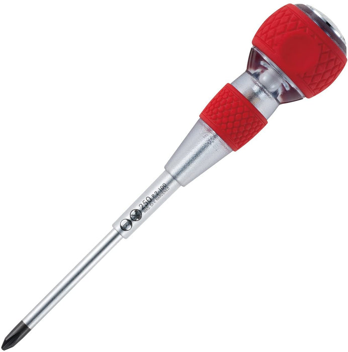 VESSEL Tang-Thru Screwdriver Ceramic ball included Ball Grip type +2x100 250 NEW_1