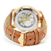 Pierre Talamon Watch PT-5000-4 Men's Brown Genuin Leather Embossed Band NEW_3