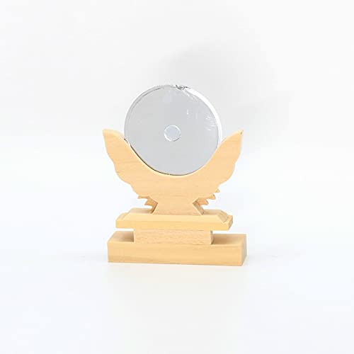 Kamidana no Sato Sacred Objects Shinto Kagami 11.5x9x6cm Mirror Plastic Chrome_5