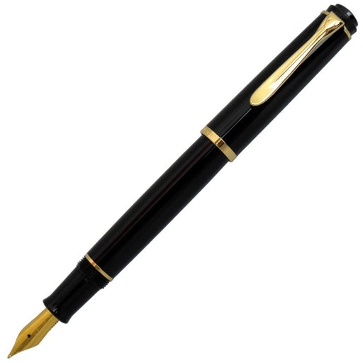 Pelikan fountain pen fine print (F) black Classic P200F 24K Gold Plate Nib NEW_1