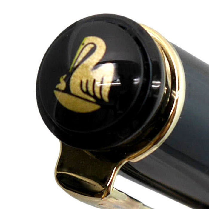 Pelikan fountain pen fine print (F) black Classic P200F 24K Gold Plate Nib NEW_4