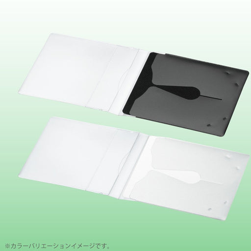 Kokuyo CD/DVD Soft Case 1 media pass 100 sheets black Slim EDC-CME1-100D NEW_2